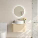 740*455*390mm Elva Natural Oak Wall Hung Cabinet