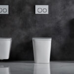 ENOX99 600*455*410mm Gloss White Rimless Flushing Wall Faced Floor Pan