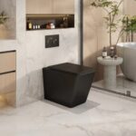 ENOX99 600*455*410mm Matt Black Rimless Flushing Wall Faced Floor Pan