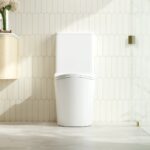 FIFA 670*390*860mm Gloss White Quiet Flushing Back to Wall Toilet Suite