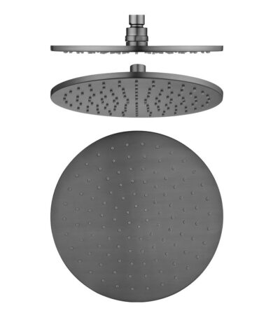 250mm Gunmetal Shower Head