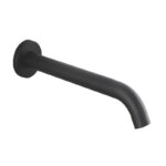 LUCID PIN Series Round Gun Metal Grey Bathtub/Basin Wall Spout(160mm)