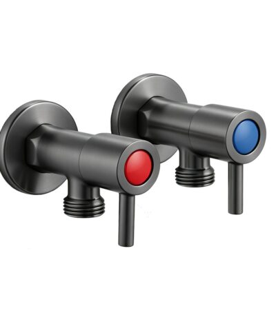 Round Gunmetal Water Stop Valves (One Pair)