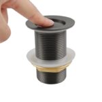 Gunmetal Pop Up Waste No Overflow