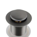 Gunmetal Pop Up Waste No Overflow
