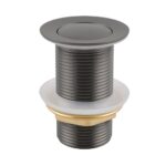 Gunmetal Pop Up Waste No Overflow
