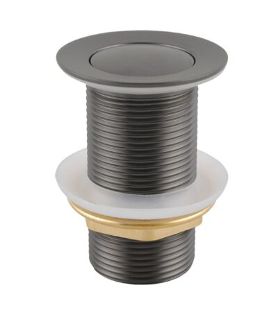 Gunmetal Pop Up Waste No Overflow