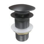 Gunmetal Pop Up Waste No Overflow