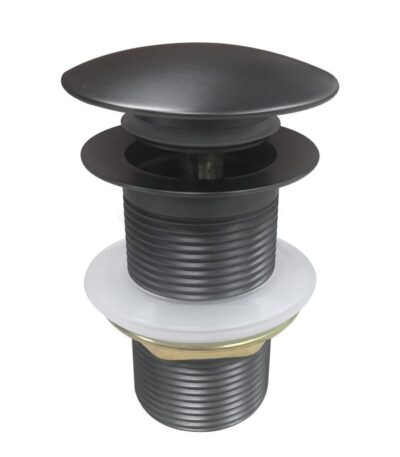 Gunmetal Pop Up Waste No Overflow