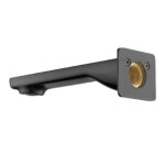 IVANO Series 180mm Gun Metal Grey Bathtub/Basin Wall Spout(with back plate)