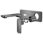IVANO Series Gunmetal Wall Mixer With Spout Trim Kit(match CLPS)
