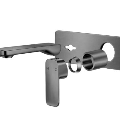 IVANO Series Gunmetal Wall Mixer With Spout Trim Kit(match CLPS)