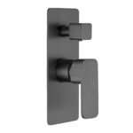 IVANO Series Gun Metal Grey Wall Mixer with Diverter Trim Kit(match CLPD)