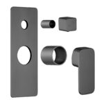 IVANO Series Gun Metal Grey Wall Mixer with Diverter Trim Kit(match CLPD)
