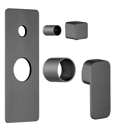 IVANO Series Gun Metal Grey Wall Mixer with Diverter Trim Kit(match CLPD)