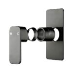 IVANO Series Gun Metal Grey Wall Mixer Trim Kit(match CLPM)