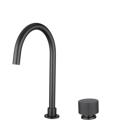 MOON - Brushed Gun Metal Grey Swivel Basin Mixer