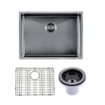 600x450x300mm Gunmetal Stainless Steel PVD Single Bowl Kitchen Sink