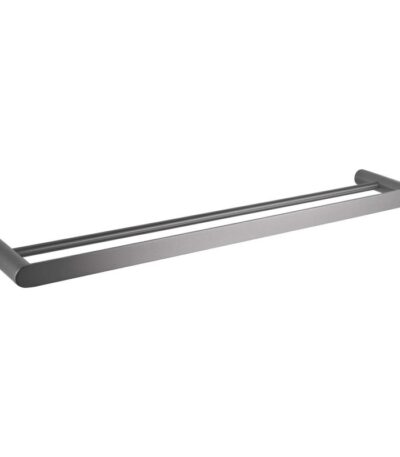 RUSHY - 800mm Gunmetal Double Towel Rail