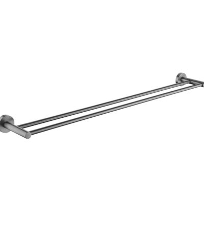 LUCID PIN - Gunmetal Cuttable Double Towel Rail