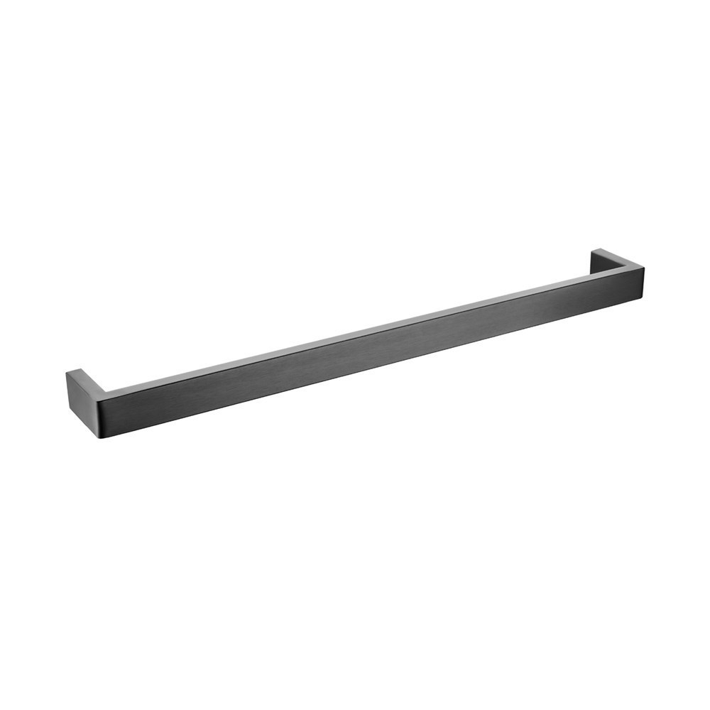 IVANO - 600mm Gunmetal Single Towel Rail 1 IVANO - 600mm Gunmetal Single Towel Rail