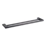 VOG - 800mm Gunmetal Double Towel Rail