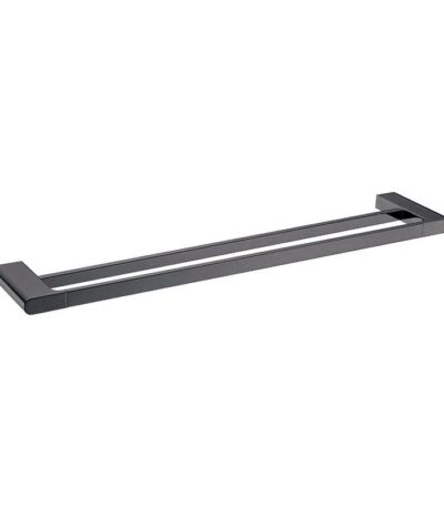 VOG - 800mm Gunmetal Double Towel Rail