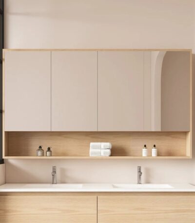 1500*150*780mm HERA Shaving Cabinet - Tas Oak