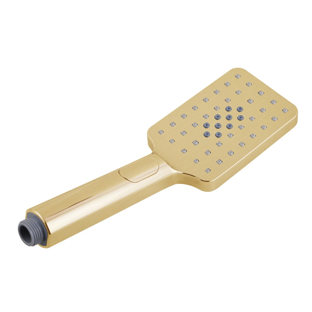 Esperia Square 3 Functions Brushed Yellow Gold Hand Shower Spray 1 Esperia Square 3 Functions Brushed Yellow Gold Hand Shower Spray