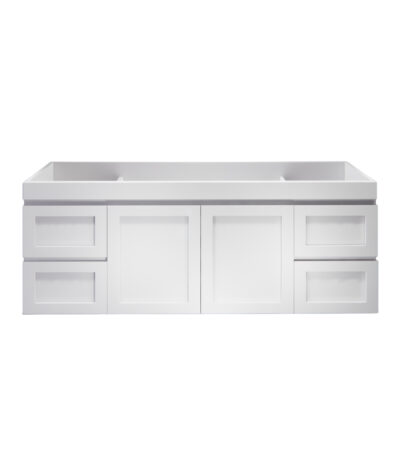 1477*450*550mm Miami Wall Hung Fluted Vanity Cabinet (Double Bowls)