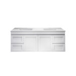 1477*450*550mm Miami Wall Hung Fluted Vanity Cabinet (Double Bowls)