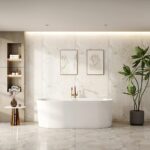 ISEO Series 1500*750*580mm Gloss White Ultra-slim Freestanding Acrylic Bathtub