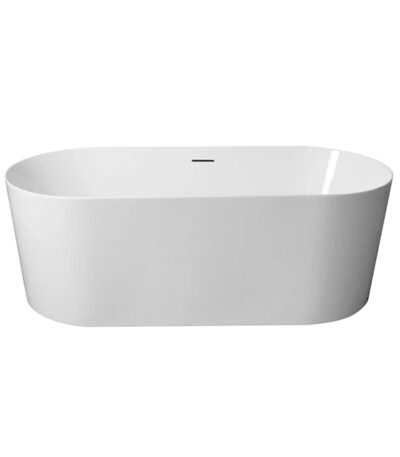 ISEO Series 1700*800*590mm Gloss White Ultra-slim Freestanding Acrylic Bathtub(with Overflow)