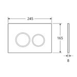 R & T Matte Black ABS Push Plate(Round Button)