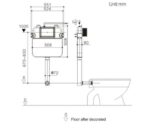 R &T Otto 8 Plus Front Flush Mechanical In-wall Concealed Cistern 4.5/3L