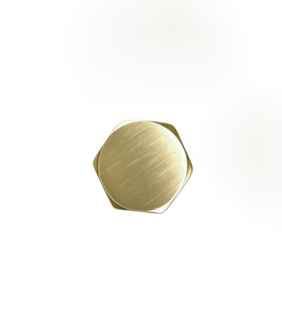 Light Brushed Brass Outlet Stop Cap for LBG001.ST