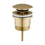 Light Brushed Brass Pop Up Waste Universal