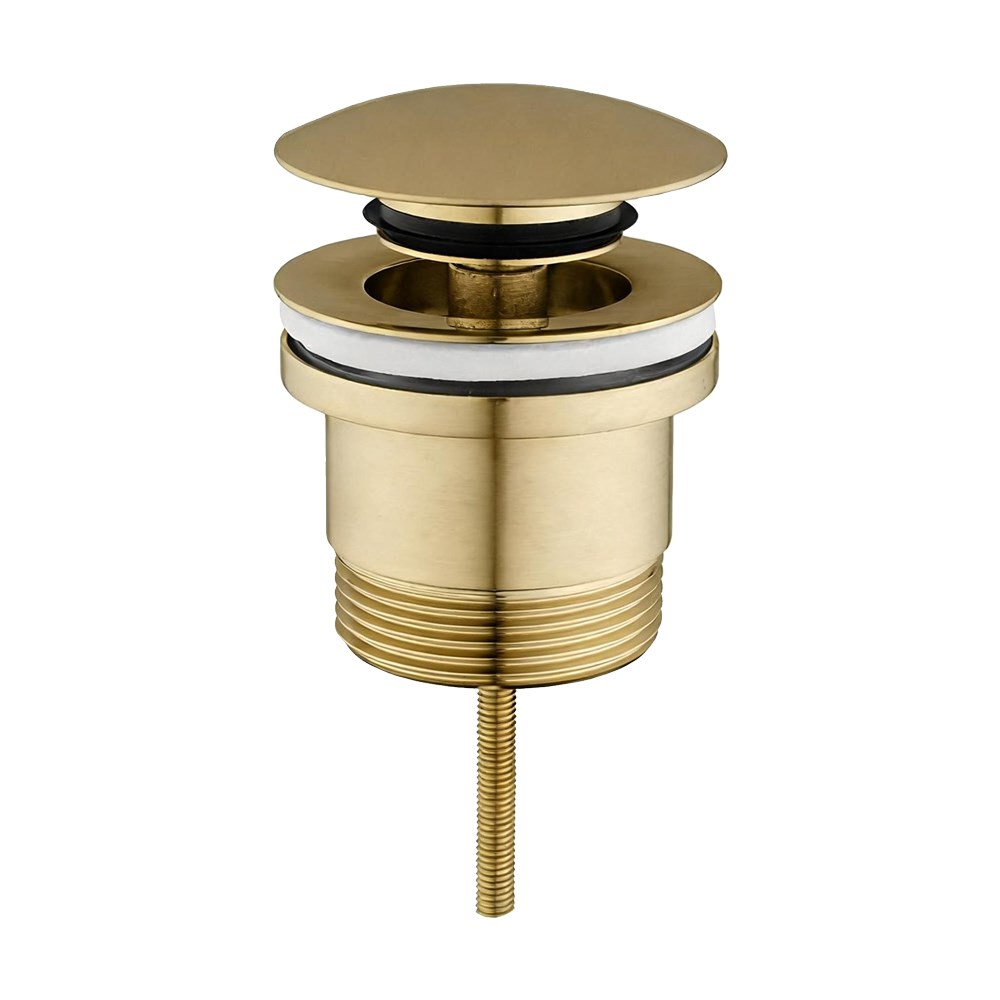 Light Brushed Brass Pop Up Waste Universal 1 Light Brushed Brass Pop Up Waste Universal