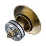 Light Brushed Brass Pop Up Waste Universal