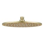 250mm Light Brushed Brass Shower Head