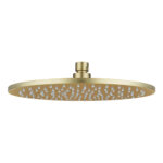 250mm Light Brushed Brass Shower Head