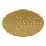 250mm Light Brushed Brass Shower Head