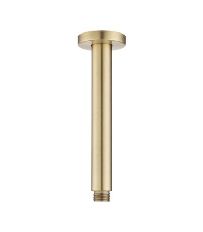 200mm Light Brushed Brass Ceiling Shower Arm
