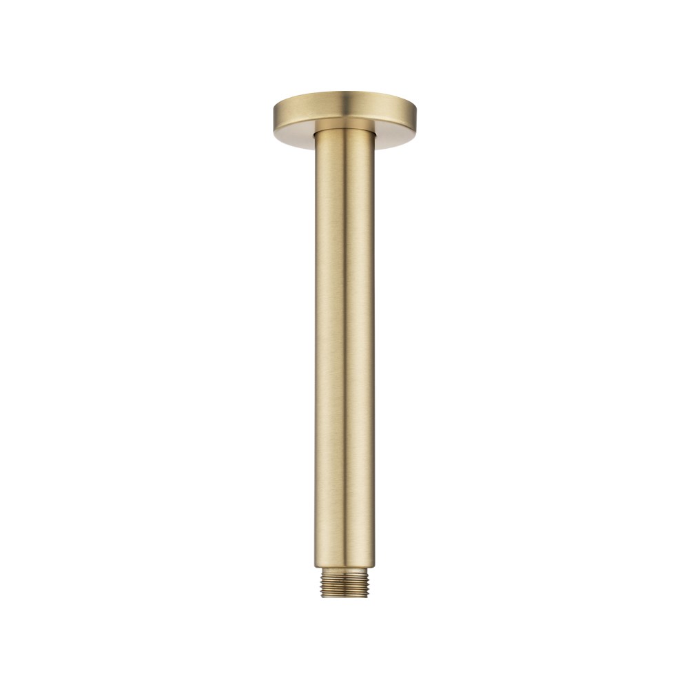 200mm Light Brushed Brass Ceiling Shower Arm 1 200mm Light Brushed Brass Ceiling Shower Arm