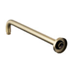 400mm Light Brushed Brass Wall Shower Arm