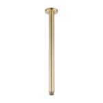400mm Light Brushed Brass Ceiling Shower Arm