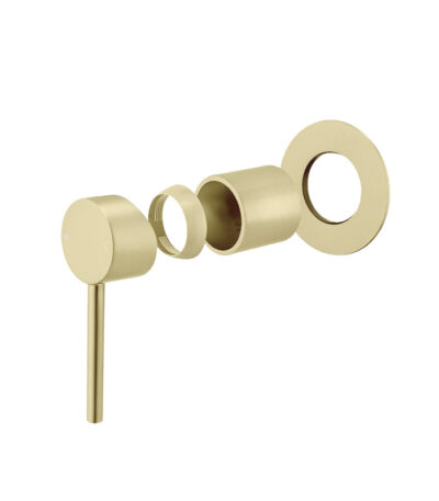 LUCID PIN Light Brushed Brass Wall Mixer Trim Kit Only (match CLPM)