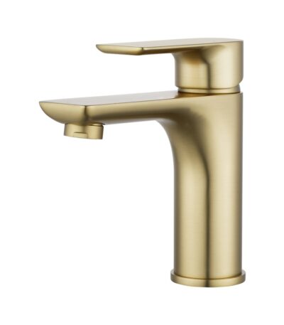 VOG Series Light Brushed Brass Basin Mixer