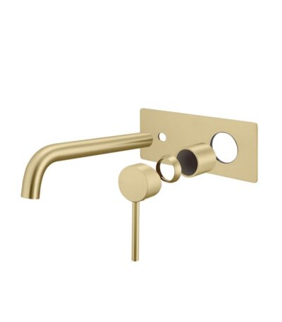 LUCID PIN Series Light Brushed Brass Spout Mixer Trim Kit Only (match CLPS)