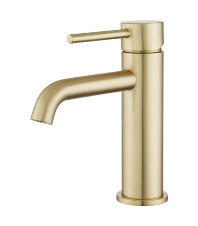 LUCID PIN - Light Brushed Brass Basin Mixer